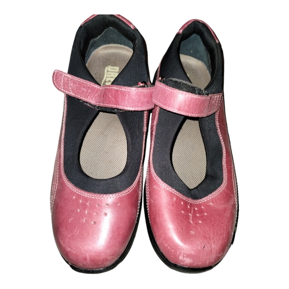 Drew Red Black Mary Jane Leather Orthotic Comfort Shoes Size 8.5 - Picture 7 of 10